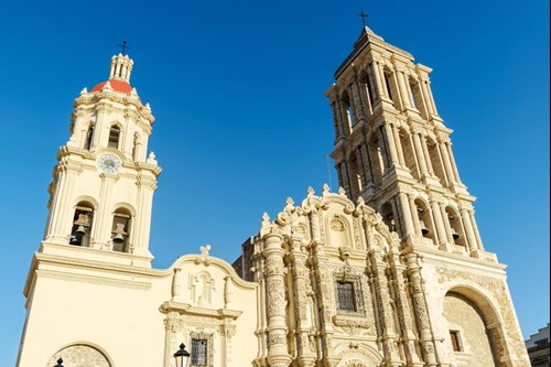 Catedral en Saltillo en Coahuila