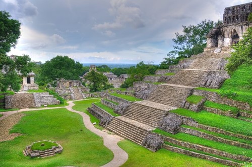 Ruinas Mayas de Palenque en Chiapas