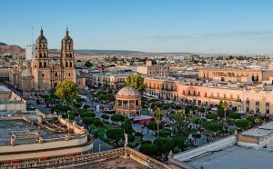 Panoramic View of The Durango City Parroquia de San Miguel Arcángel en San Miguel de Allende