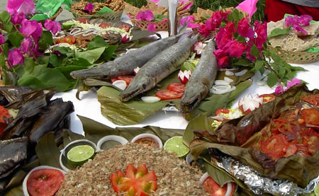 The pejelajarto, typical dish of Tapijulapa