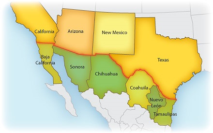 Border Crossings US to Mexico