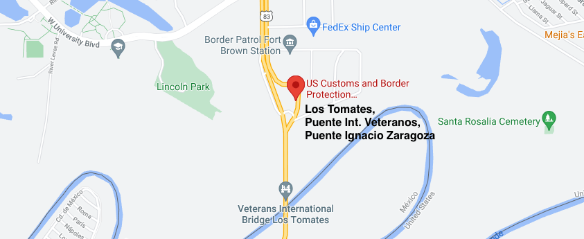  Los Tomates, Puente Internacional Veteranos, Puente Ignacio Zaragoza