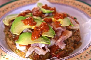 Tostadas de Mariscos un platillo tipico de Baja California