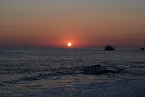 Puesta de Sol en Zipolite Oaxaca