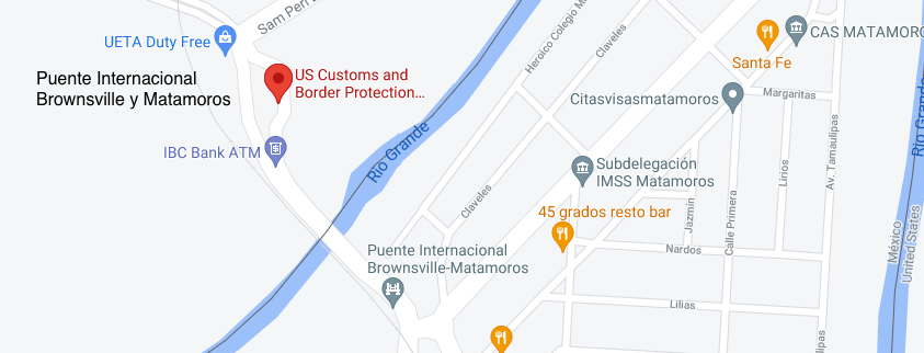 Cruce Fronterizo Brownsville - Puente Internacional Brownsville y Matamoros