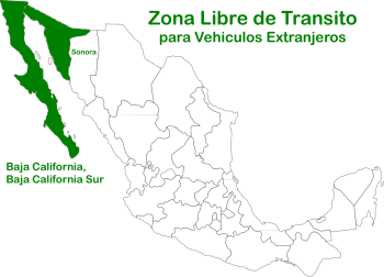 Zona Libre de Transito en Baja y Sonora
